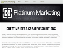 Tablet Screenshot of platinum-marketing.com